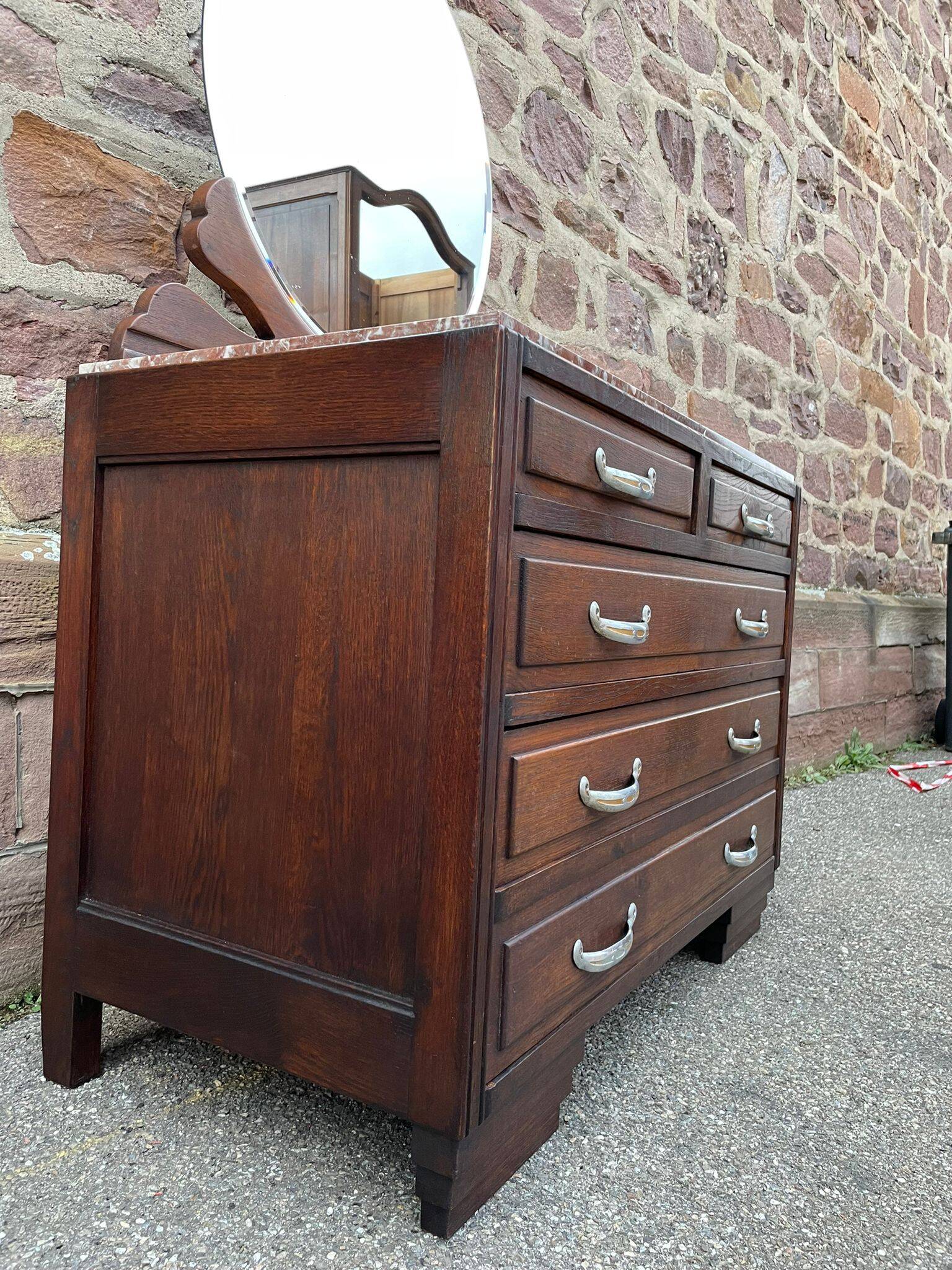 Mid-century vintage 1950s Parisian Art Deco Dressing Table