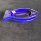 Cobalt blue ceramic plates in the shape of fish (tapas, anchovies, etc.)
