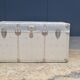 Riveted metal transport trunk