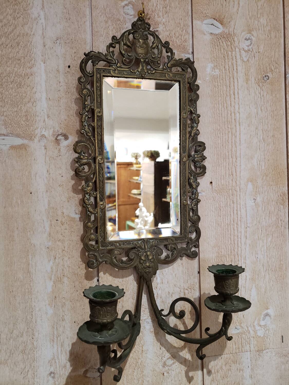 Paire d'appliques miroirs chandeliers XIX