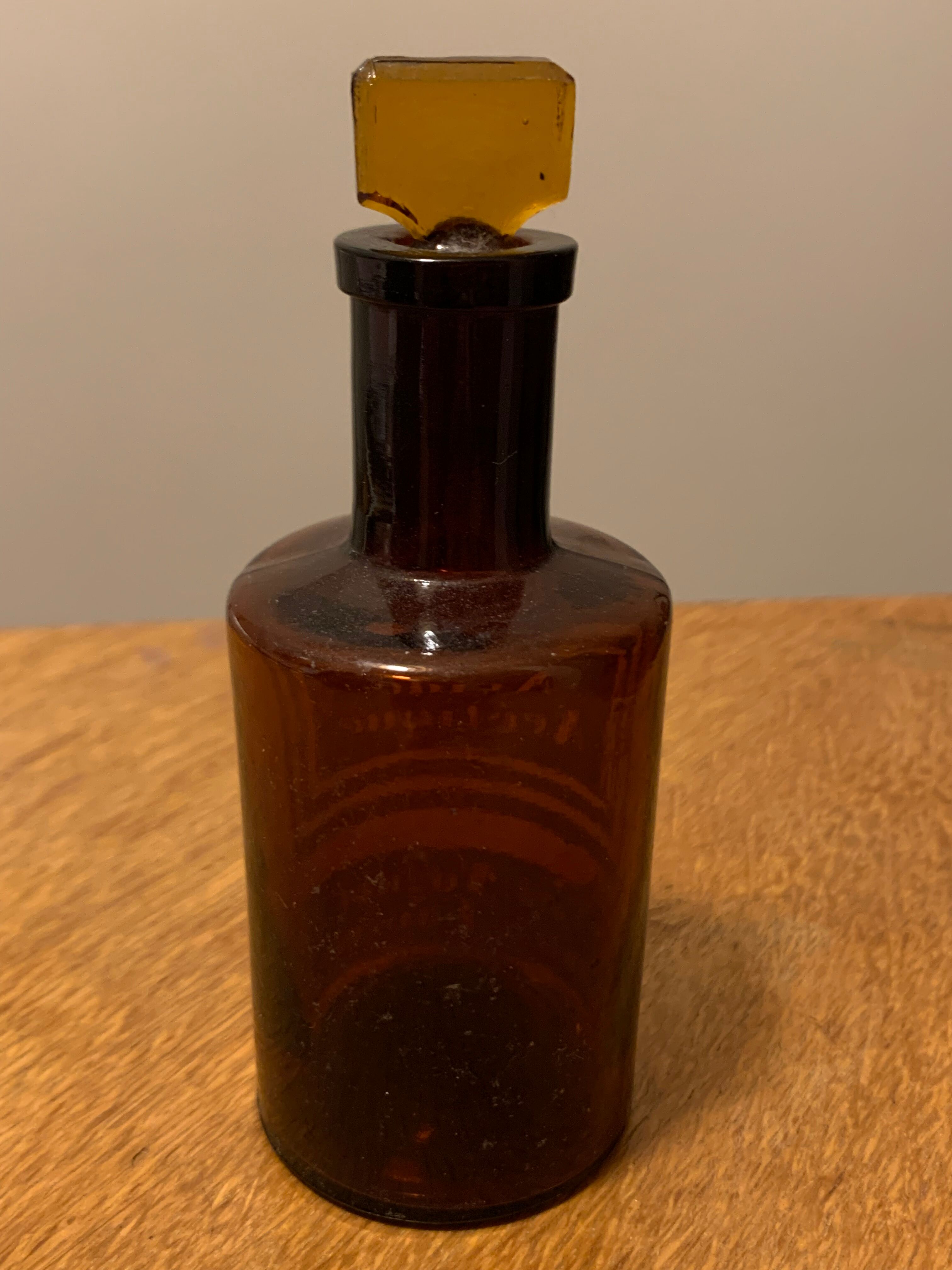 Old pharmacy bottle, apothecary vial
