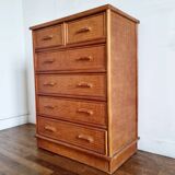 Woven Wicker Chest of Drawers