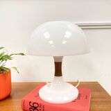 Lampe à poser en plexiglas blanc