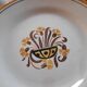 6 Montereau earthenware dessert plates - Floral decoration, circa 1950