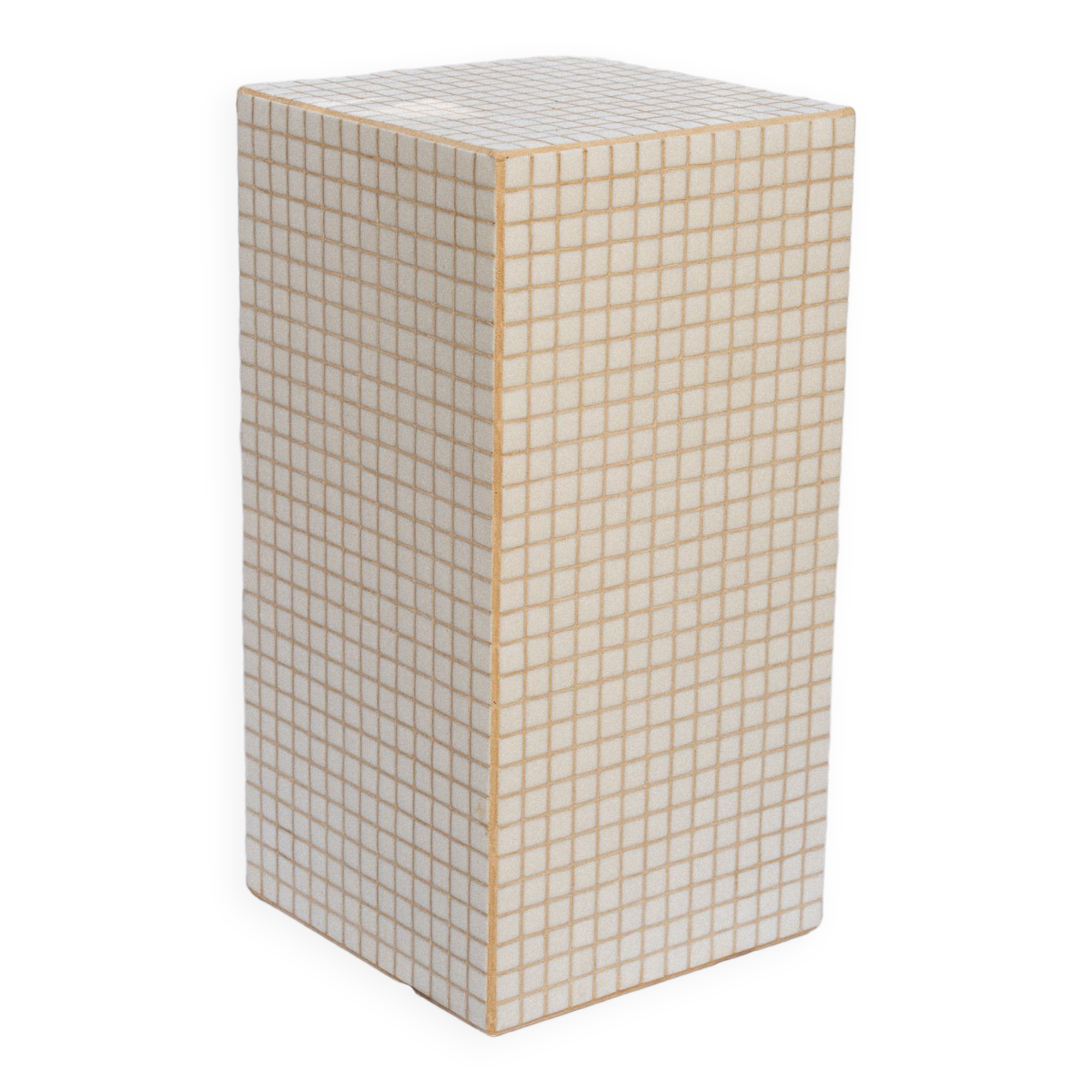 Colonne blanche table d'appoint 66x33 cm