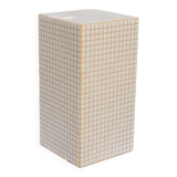 white column side table 66x33 cm