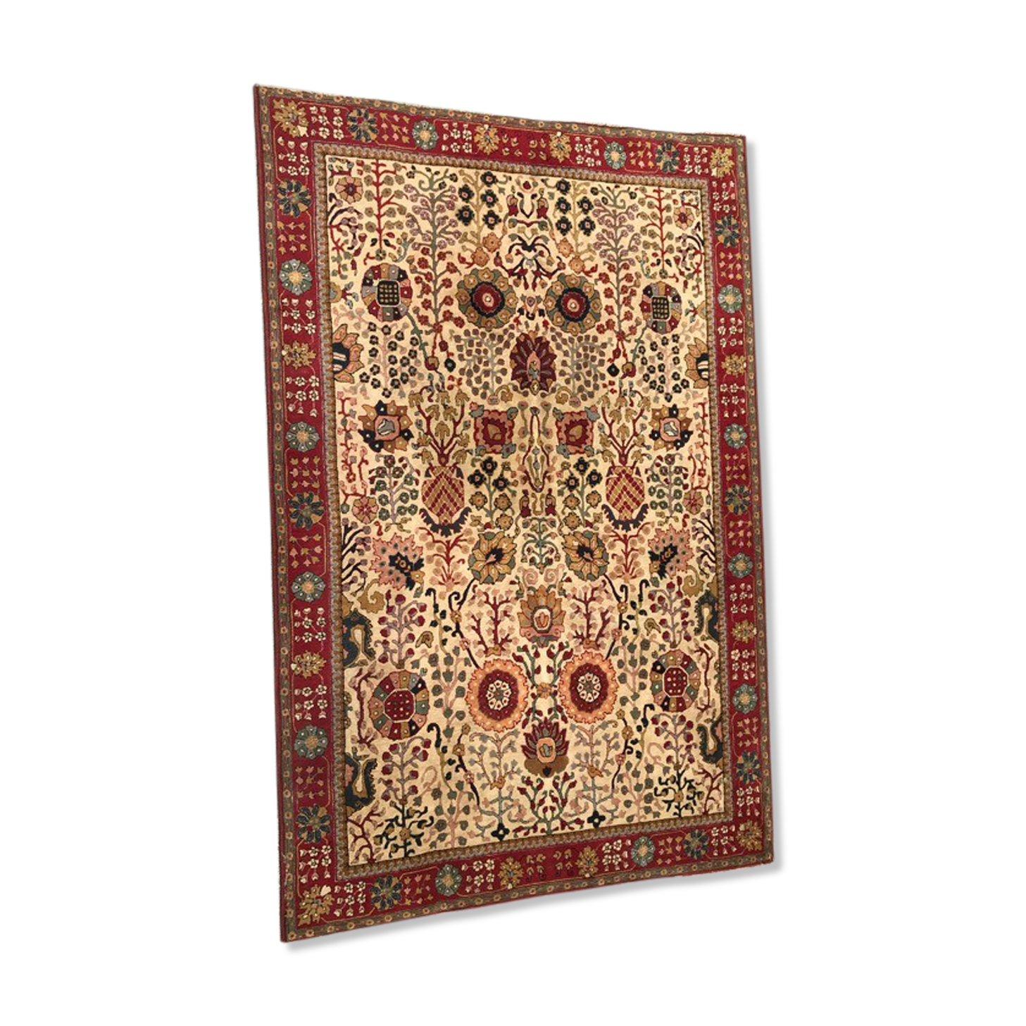 Ancient French rug   handmade 200x 300cm