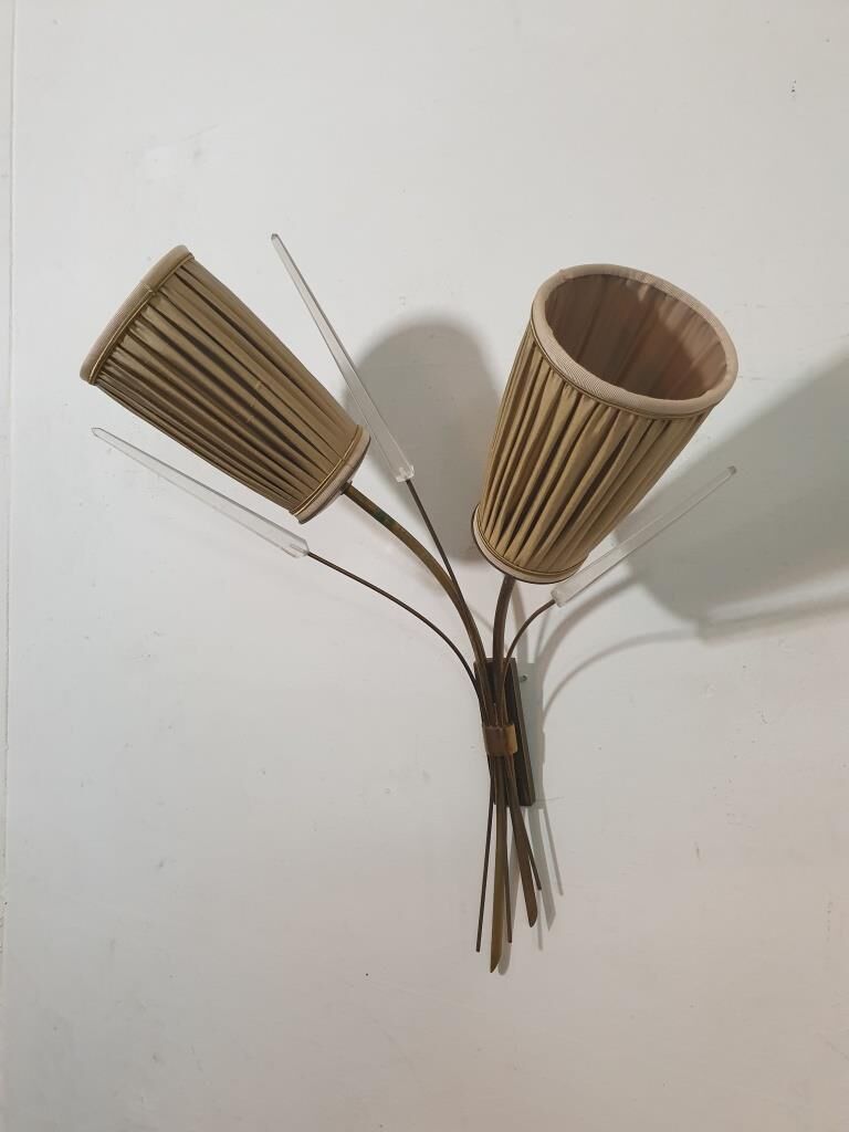 LUNEL wall lamps - Pair of vintage wall lamps - Antique light fixtures