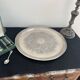 Round silver metal top - rosettes - frieze - Vintage - France