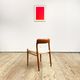 Mid century teak dining chair by Niels O. Møller for J.L. Moller, Model 75,Denmark, 1950s