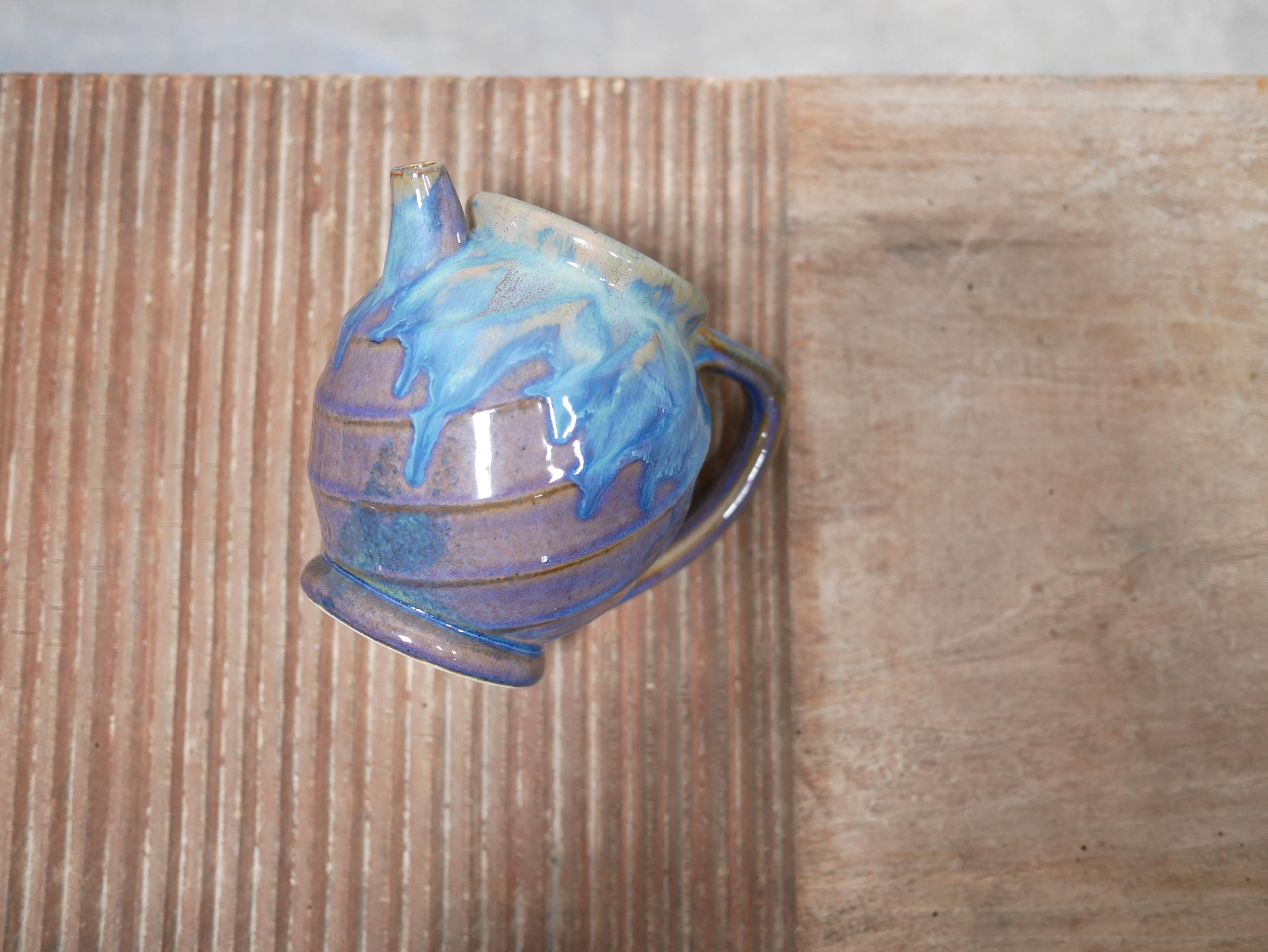 Vintage ceramic pitcher by the Denbac manufacture