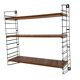 Scandinavian modular shelf Tomado Holland design metal and wood vintage 50's 60's