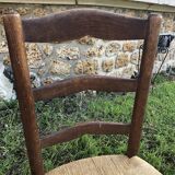 Pair of rustic mulched chairs