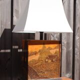 Resin lamp by Jean Claude Mahey