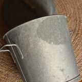 Medium round zinc basin with garden lid