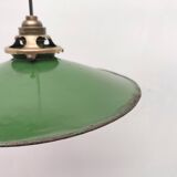 Enameled sheet metal pendant lights