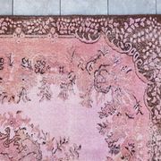 Tapis décoratif vintage rose sku 2535
