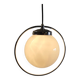 Art Deco opaline globe pendant - mid 20th century
