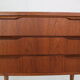 Scandinavian modern teak chest of drawers, small cabinet 1960 denmark
