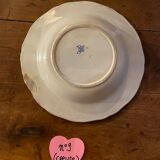 Set of 9 plates (hollow and flat) GIEN - Rooster and peonies - Late nineteenth / early twentieth century