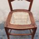 Chaise bois et cannage