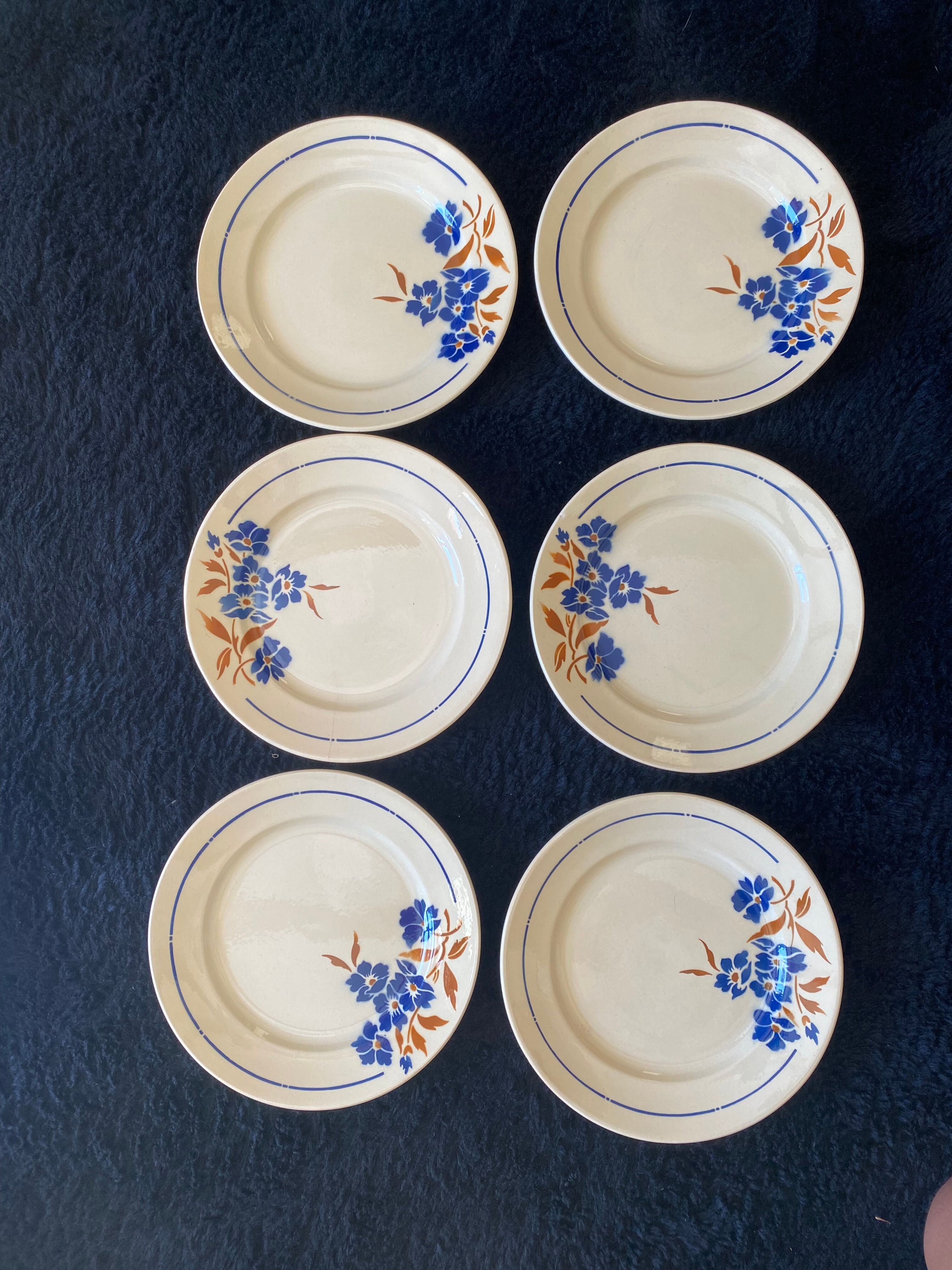 Flat plates Flowers Marine Badonviller