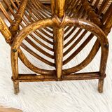 Vintage rattan magazine door