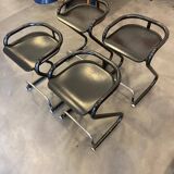 4 tabourets Börge Lindau - années 70 - Suède