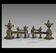 Paire de chenets époque Louis XVI  vers 1778
