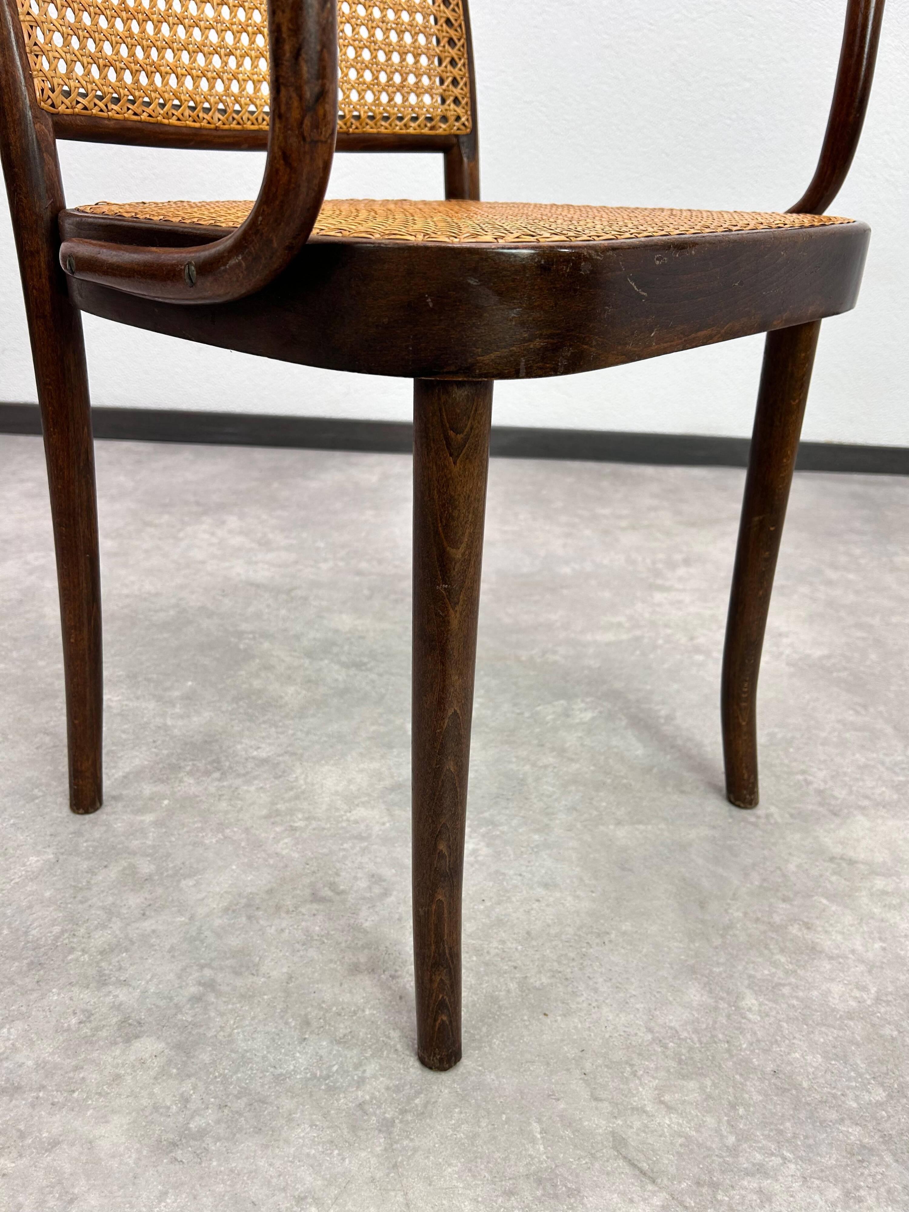 Fauteuil art déco n°811 "Chaise de Prague" par Josef Hoffmann