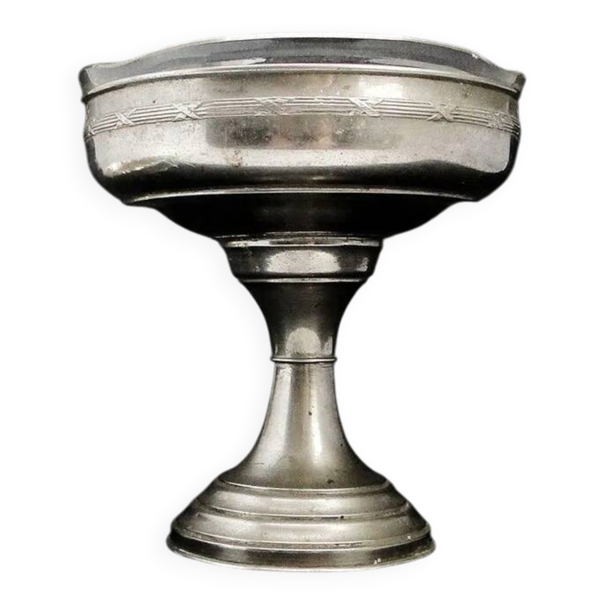 Plat FP5 avec insert en verre dans un style éclectique