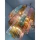Lustre en verre multicolore contemporain Tronchi Murano, lot de 2 ou une paire de lustres