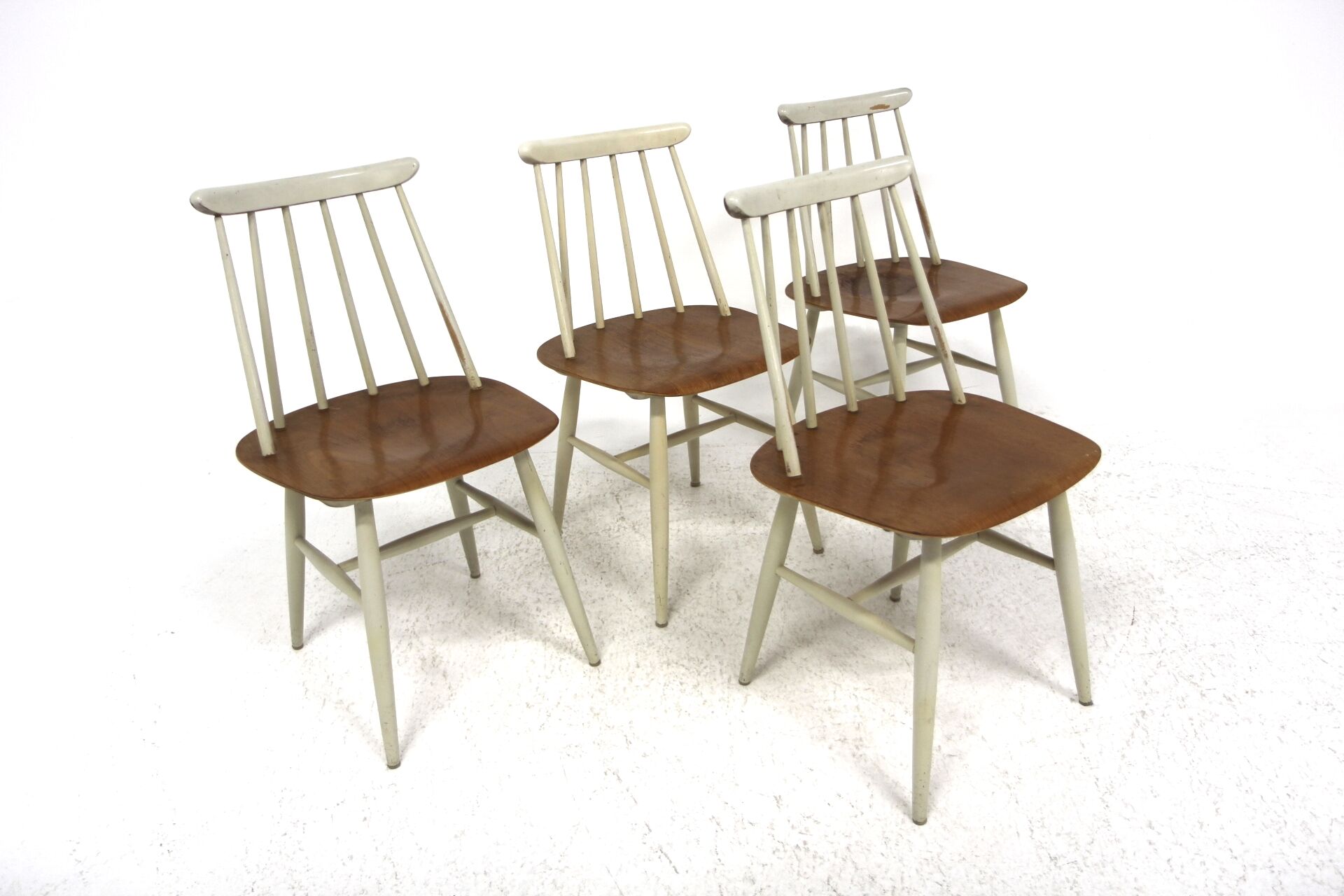 Set of 4 chairs "Fanett", Ilmari Tapiovaara, Sweden, 1960