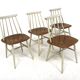 Set of 4 chairs "Fanett", Ilmari Tapiovaara, Sweden, 1960