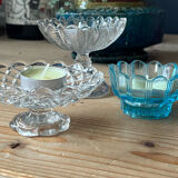 Glass candlesticks