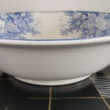 Iron earthenware salad bowl Sarreguemines U & C model "Jardinière"