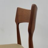 Chaises de salle à manger en teck de Midi par Bernard Petersen années 1960