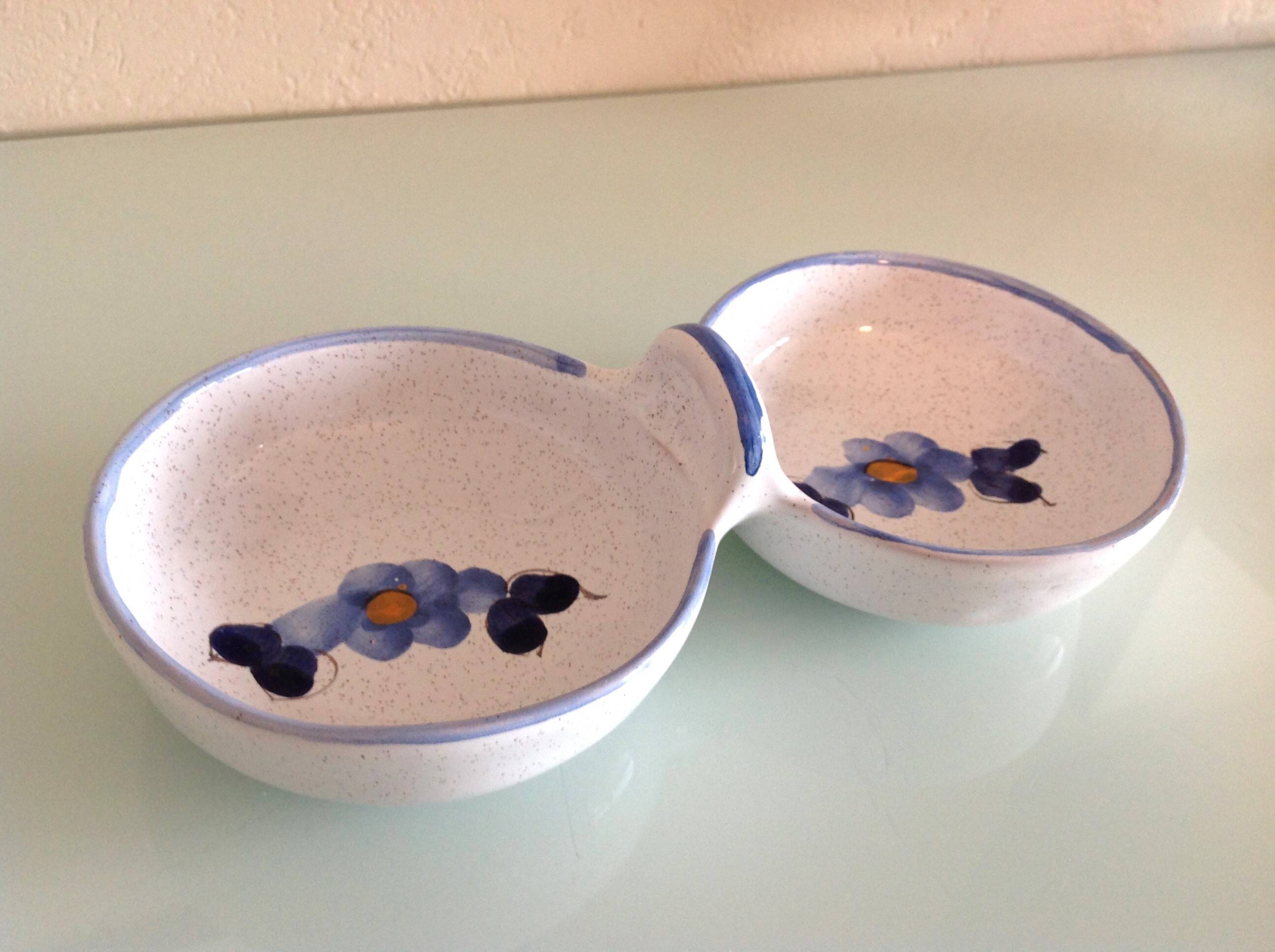 Vallauris ceramic empty pocket cup / vintage 70s