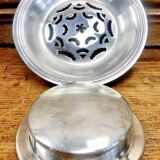 Christofle shell butter dish silver metal cookie cutter butter mold