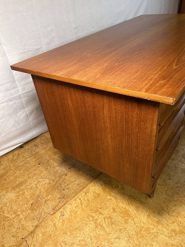 Bureau rétro vintage en teck du milieu du siècle – Design danois des années 1960