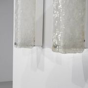 Large pair of Murano glass wall sconces, Italy 1970s. Vintage
