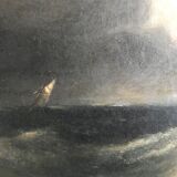 Marine - oil on canvas - English School XIX