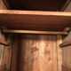 Stained solid wood cap, old walnut door