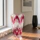 Val Saint Lambert vase in cut ruby double crystal – circa 1920-1950