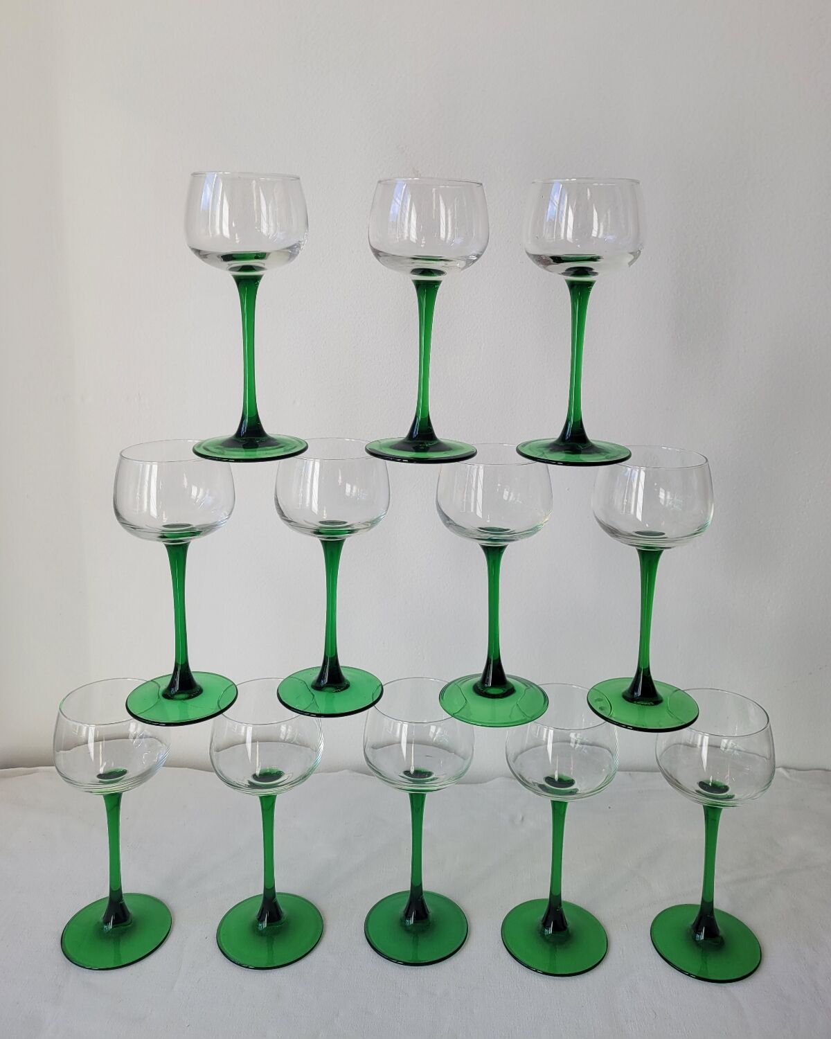 Set of 12 Luminarc Alsace wine glasses