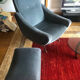 Set living room sofa armchairs footrest