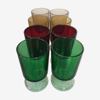 Lot de 8 verres Luminarc panachés