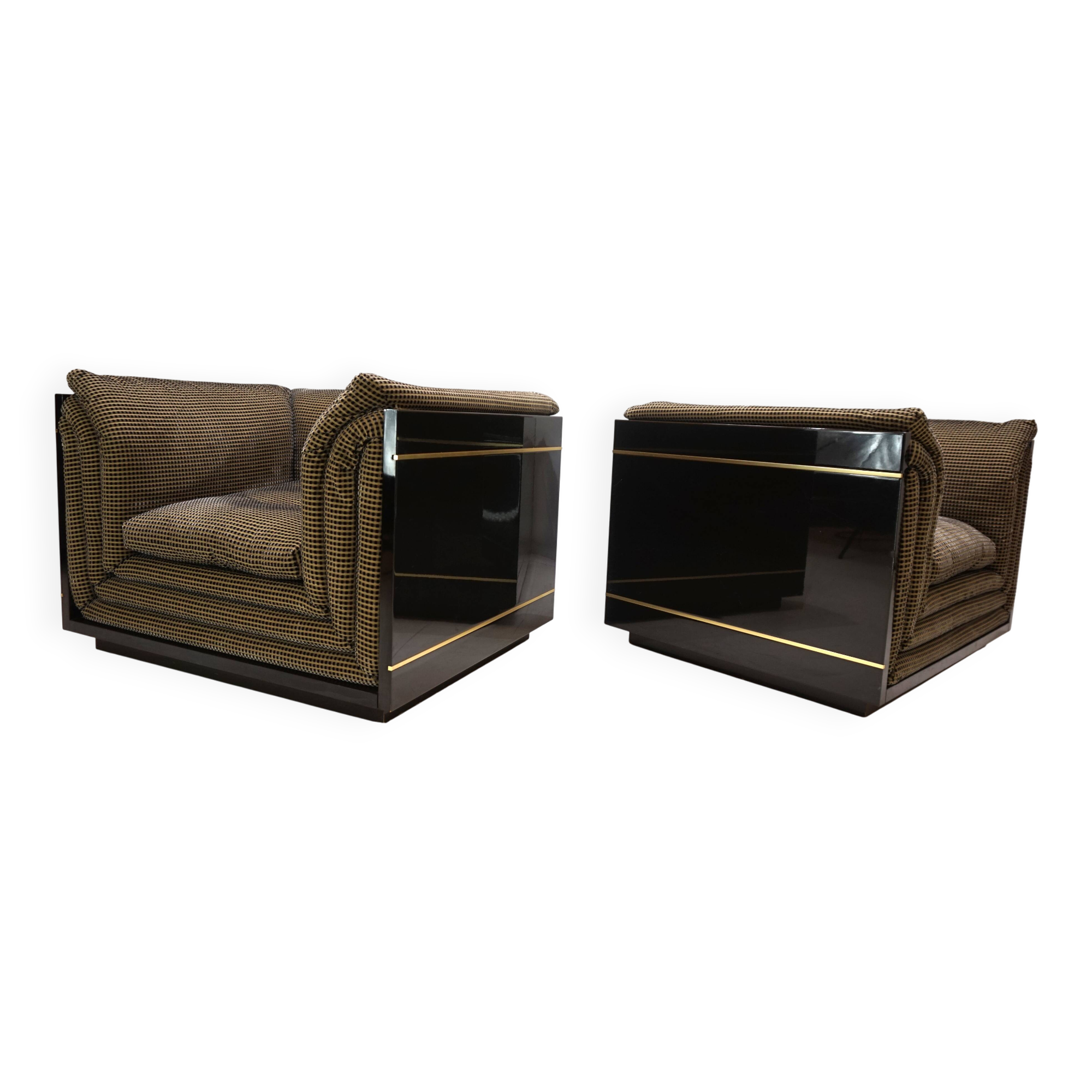 Ensemble de 2 chaises longues attribuées à Pierre Cardin, 1970