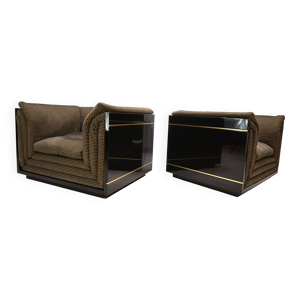 Ensemble de 2 chaises - longues