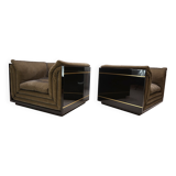 Set of 2 lounge chairs attributed to Pierre Cardin, 1970
